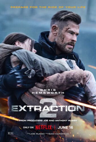 Extraction 2 2023 Movie Poster Wall Art (b) 24_x36_ Chris Hemsworth Poster _ eBay